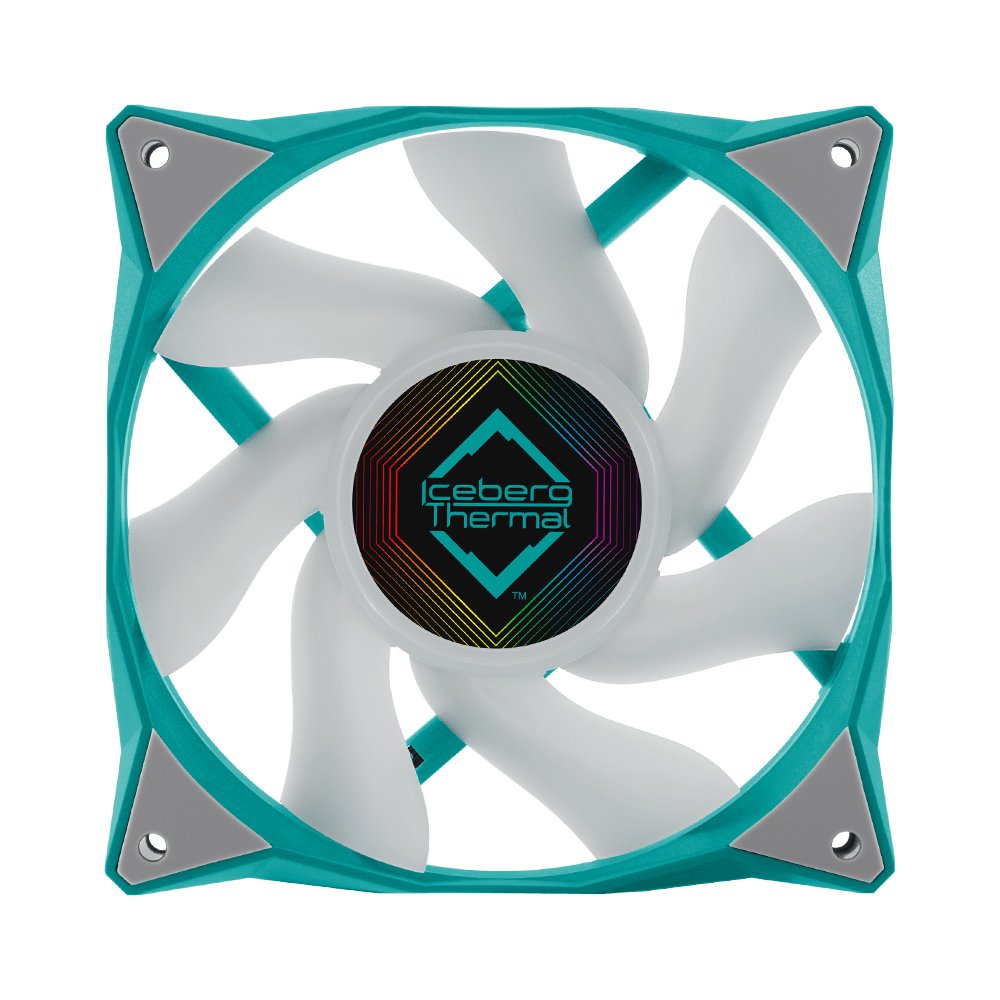 Ventilador Iceberg Thermal Icegale Argb -120 Mm Argb Verde Azulado