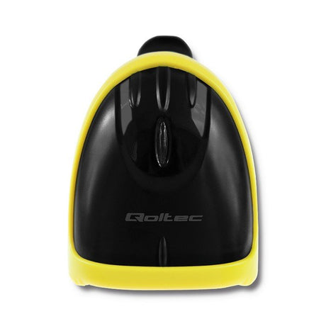 EAN 5901878508627 - Qoltec 50862 lector de código de barras Lector de códigos de barras portátil 1D Laser Negro, Amarillo imagen 2