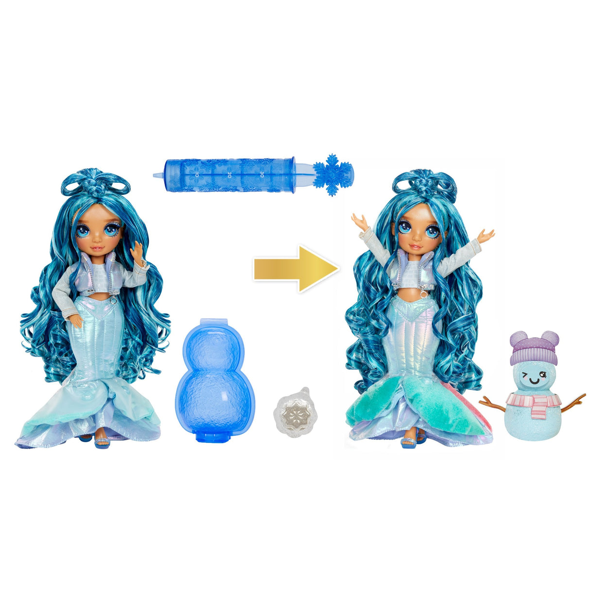 Muñeca  Entretenimientos Rainbow High Winter Wonderland - Bella (Azul), Muñeca 120834-Euc