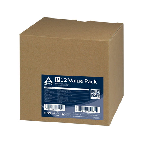 EAN 4895213701617 - ARCTIC P12 Value Pack Carcasa del ordenador Ventilador 12 cm Negro imagen 6