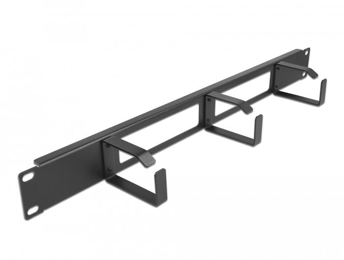 Delock 19? Cablemanagement Rangierpanel Mit 2 Öffnungen Und 3 Bügeln 1 He Schwarz
