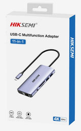 Hiksemi Hub Hs-Hub-Ds11 11 In 1 Hdmi 4k Vga Sd Micro Sd Fast Charge