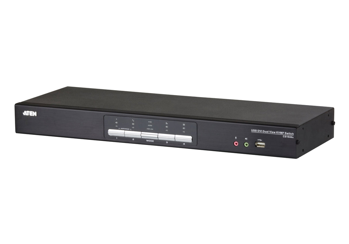 EAN 0672792004278 - ATEN CS1644A interruptor KVM Montaje en rack Negro imagen 1