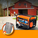 Extralink Ex.30349 Motor-Generador 2800 W 15 L Gasolina Negro, Naranja