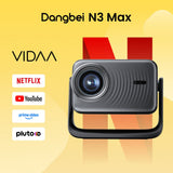 Dangbei N3 Max Proyector 4k Soporte, 1000 Iso Lumen Projetor Portatil,?Vidaa Os, Netflix & App Control De Voz?Videoproye