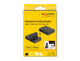 Delock Smartphone Dockingstation 4k Con Integrierter Halterung
