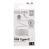 Tnb Cable De Funda Magnetica Usb-C A Usb-C - 1.5m - White