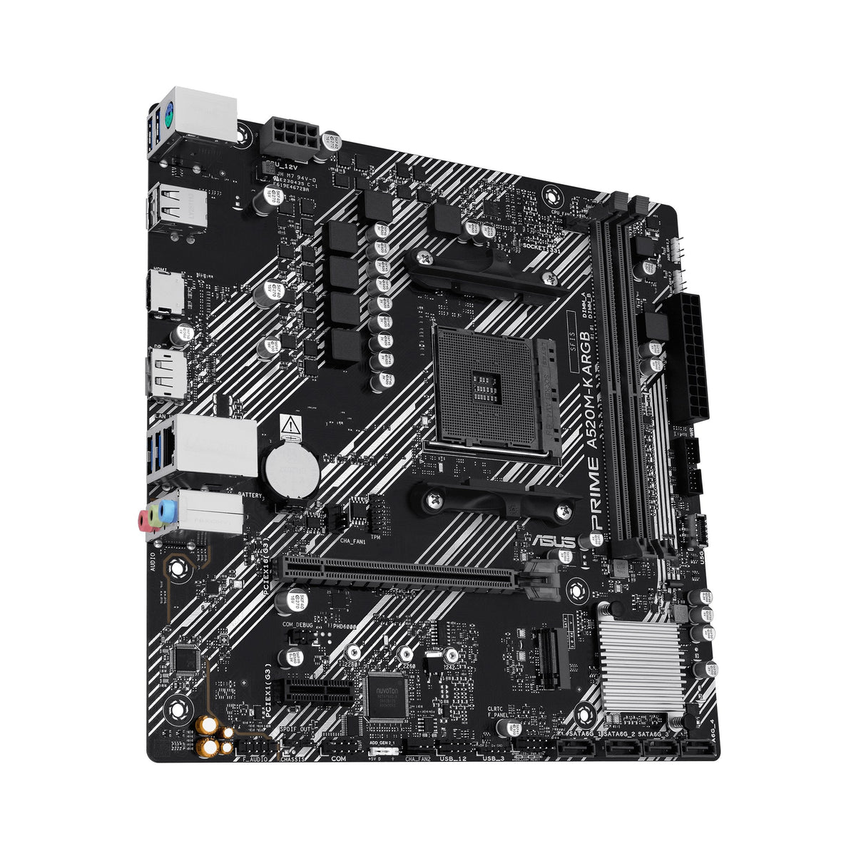 Placa Base Asus Prime A520m-K Argb Amd,Am4,Ddr4,Matx