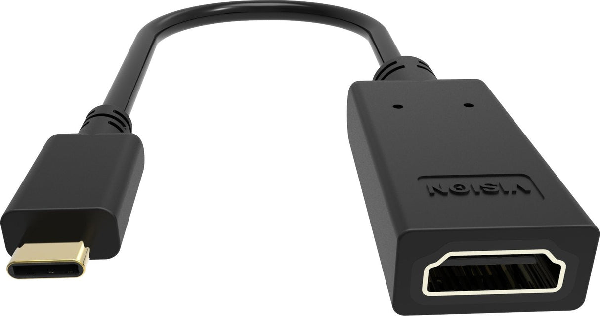 Vision Tc-Usbchdmi/Bl Adaptador De Cable De Vídeo Usb Tipo C Hdmi Tipo A [Estándar] Negro