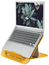 Leitz Ergo Cosy Soporte Ajustable Para Portatil - Diseño Ergonomico - Altura Ajustable - Color Amarillo Calido