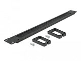Delock 19? Organizador De Cables Regleta De Cepillo Con 2 Soportes 1 He Negro