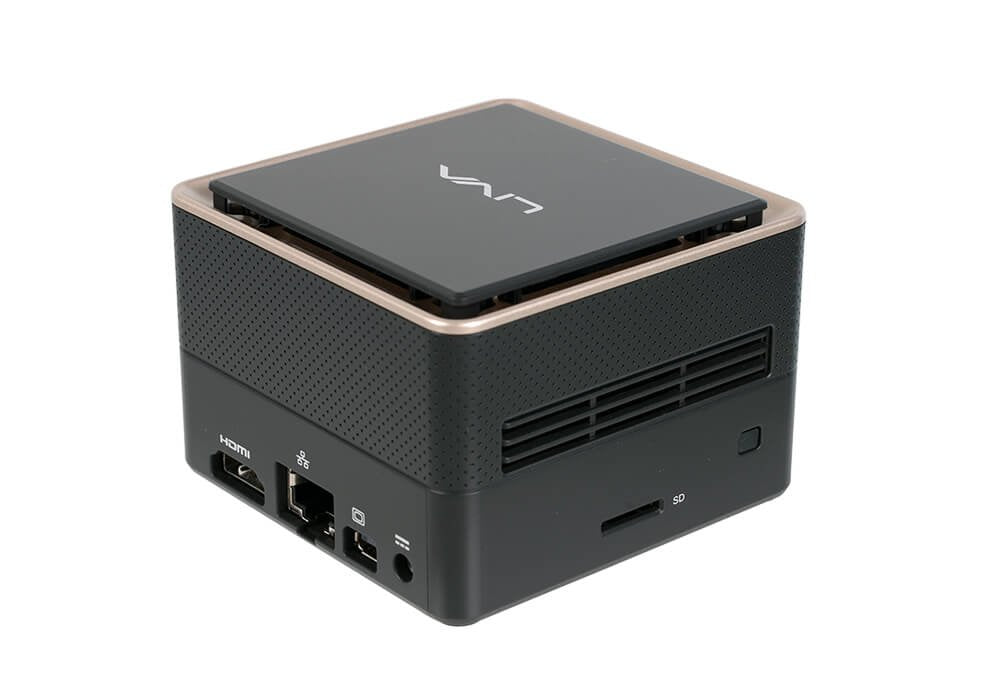 EAN 4711064006094 - ECS LIVA Q3 Plus AMD Ryzen R1505G 4 GB DDR4-SDRAM 64 GB eMMC Mini PC Negro imagen 4
