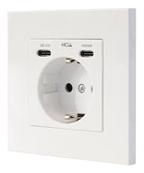 Roseta De Pared Nanocable 10 35 0012 1 Schuko 2 Usb