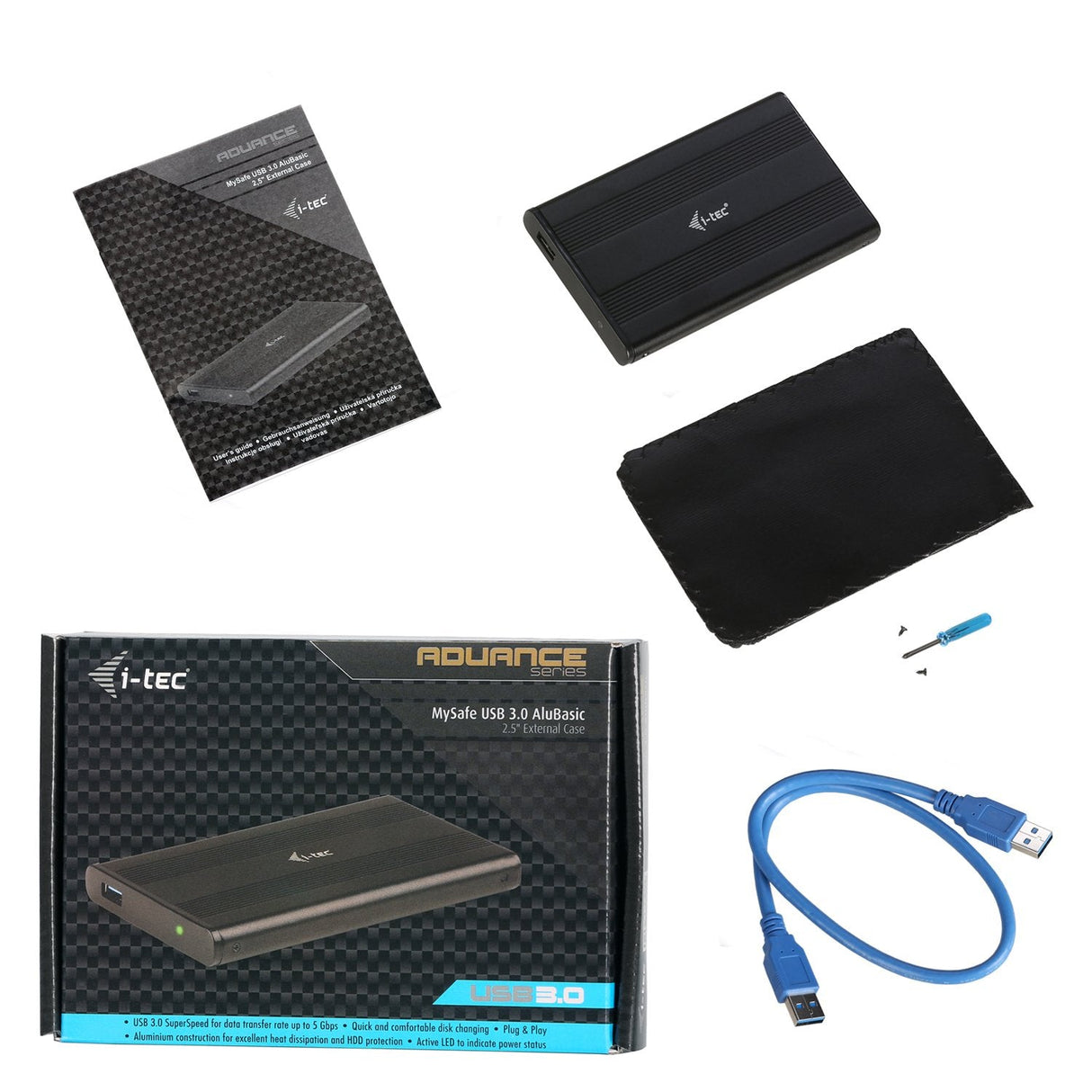 I-Tec Mysafe Advance Alubasic 2.5 "Usb 3.0, Carcasa De Unidad
