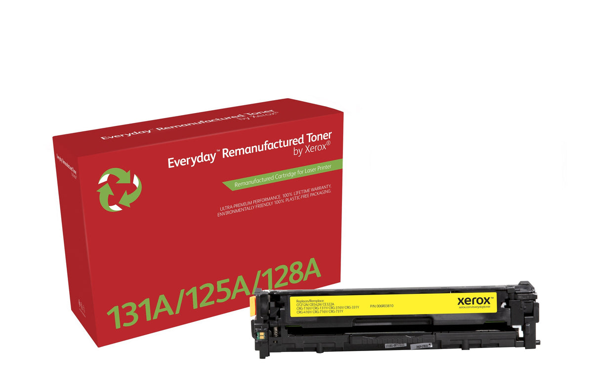 Tóner Compatible Xerox 006r03810 Compatible Con Hp Cf212a Cb542a Ce322a Crg-116y Crg-131y 1800 Páginas Amarillo