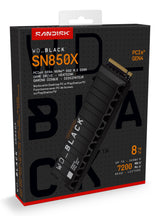 EAN 0718037904924 - SanDisk WD_BLACK SN850X NVMe 8 TB M.2 PCI Express 4.0 imagen 2