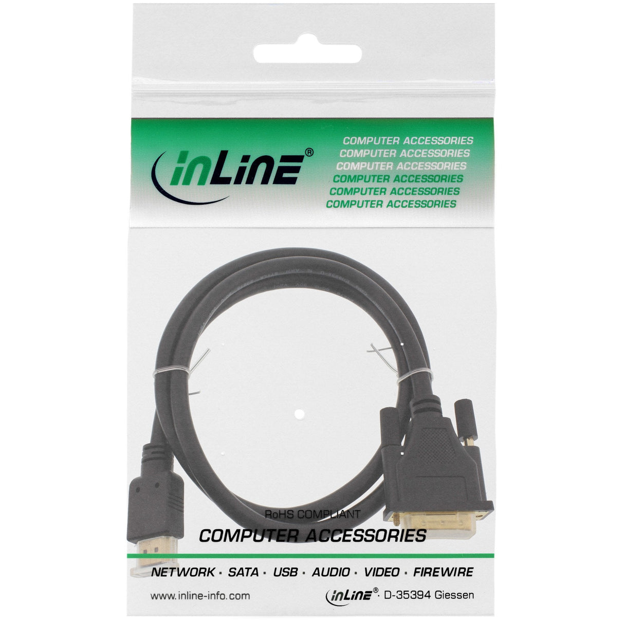 Cable Inline Hdmi A Dvi Macho A 18+1 Macho 1m