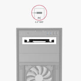 Axagon Rhd-125b, Marco De Metal Para 1x 2.5 "Hdd / Ssd Hasta 3.5" Posición, Negro
