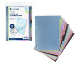 Carchivo Separadores Metal Juego 10 Posiciones Pp Extra Fuerte A4 C/Surtidos Metal