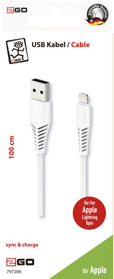 2go Cable Apple Lightning 1m Blanco