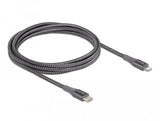 Delock 86632 Cable De Datos Y De Carga Usb Type-C A Lightning Para Iphone, Ipad Y Ipod Gris 2 M Mfi