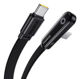 Baseus Type-C Mvp 3 Elbow-Shaped Fast Charging Data Cable 100w, 480mbps, 1m, Black (P10382500121-00)