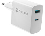 EAN 5901969444254 - NATEC NUC-2144 cargador de dispositivo móvil Universal Blanco Corriente alterna Carga rápida Interior imagen 6