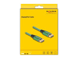 Delock 80629 Cable Displayport 16k 60 Hz 1 M Metal Verde