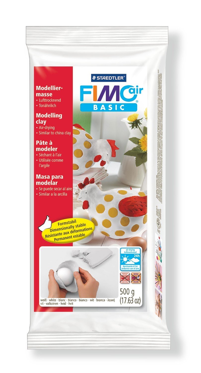 Pasta De Modelar De Secado Al Aire Staedtler Fimo Air Basic/ 500g/ Blanca
