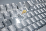 Razer Pro Type Ultra, Teclado Blanco/Gris, Aleman, Razer Yellow Rz03-04110300-R3g1