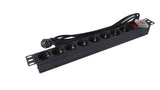 Regleta Con Interruptor Phasak Bns 1520 8 Tomas De Corriente Cable 3m Negro