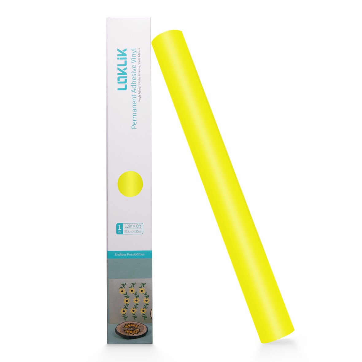 Loklik Permanent Adhesive Vinyl Matte - Lemon Yellow