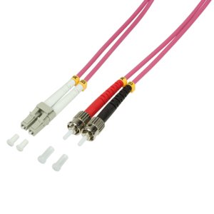 EAN 4052792017571 - LogiLink 2m LC-ST Cable de fibra óptica e InfiniBand Rosa imagen 1