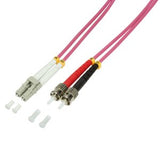 Lwl Cable De Red Om4 Lc St 1,0m Duplex Logilink