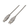 EAN 8436574700022 - AISENS A101-0003 cable USB USB 2.0 3 m USB A USB B Beige imagen 1