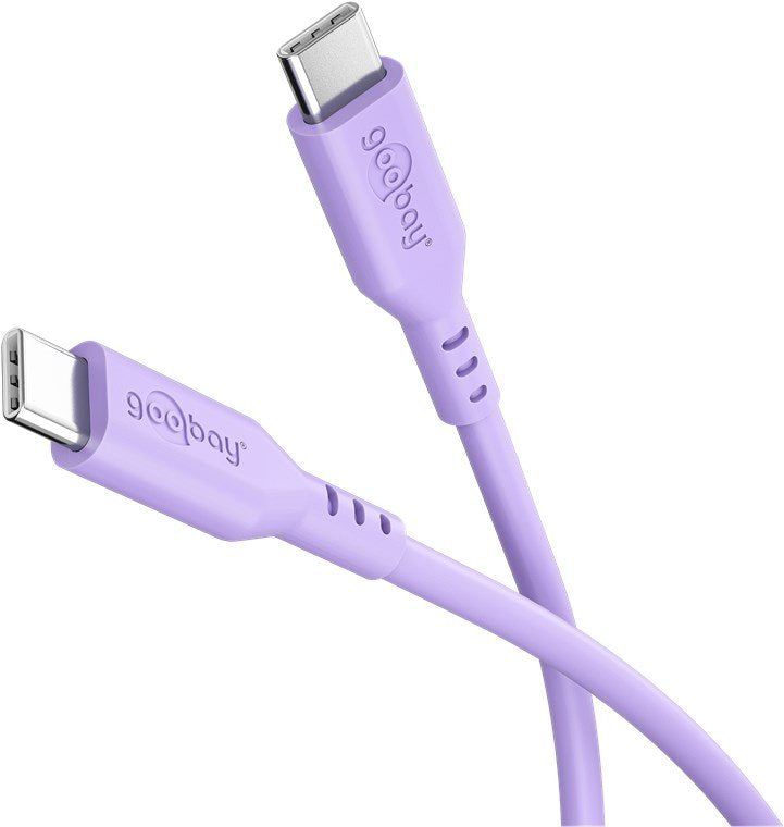 Goobay Usb-C Silicone Cable, 1.5 M, Purple