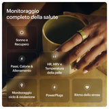 Ultrahuman Ring Air - Smart Ring Für Frauen Und Männer - Schlaf -Und Fitness Tracking Wearable - Herzfrequenz - Smartring Raw Titanium Grösse 8