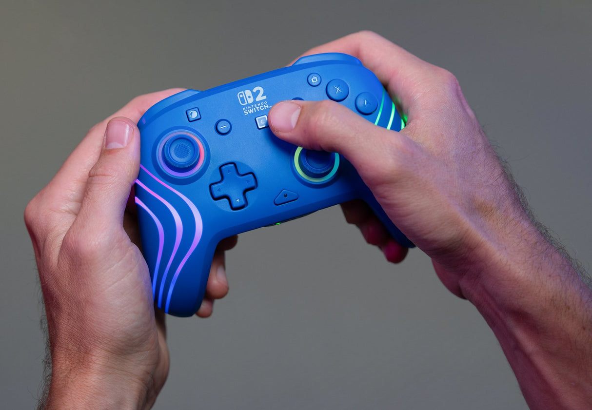 Turtle Beach Afterglow Azul Mando De Juego Rgb Inalámbrico Para Nintendo Switch 2