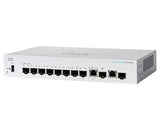 Cisco Switch Cbs350-8s-E-2g-Eu, 8xgbe Rj-45, 2xgbe Rj-45/Sfp Combo