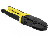 Alicates De Engarzadores Coaxados Universales De Delock, Negro/Amarillo Crimpzange, Por 7 Diámetro Diferente 90296