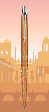 Parker Bolígrafo Jotter | Edición Especial | Rome Bronze Ct | Punta Media Con Tinta Azul | Caja De Regalo