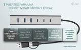 EAN 8595611707193 - i-tec CAHUBMETAL7 hub de interfaz USB 3.2 Gen 1 (3.1 Gen 1) Type-A + Type-C 5 Mbit/s Gris imagen 6