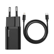 EAN 6953156230057 - Baseus TZCCSUP-B01 cargador de dispositivo móvil Universal Negro Corriente alterna Carga rápida Interior imagen 1