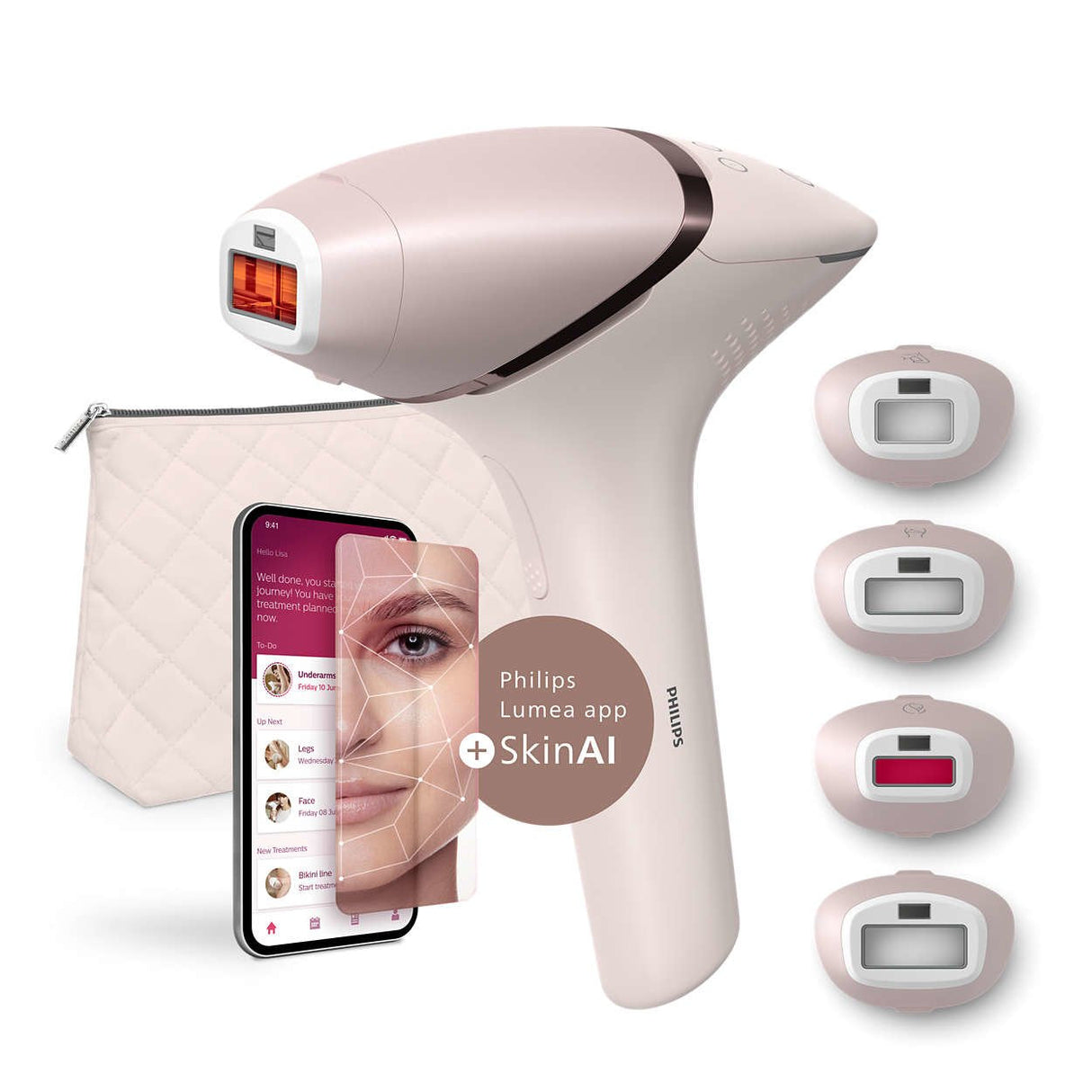 Philips Bri976/00 Depiladora De Luz Pulsada Luz Pulsada Intensa (Ipl) Rosa