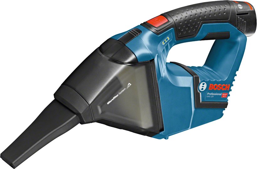 Aspirador Bosch Professional  Inalámbrico De Mano Gas 12v-Li, Aspirador De Mano Azul, Caja, Sin Batería Ni Cargador 06019e3000