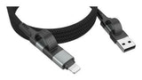 Ansmann Magnetisches 4in1 Ladecable (Negro, Usb-A / Usb-C / Lightning) 1700-0188