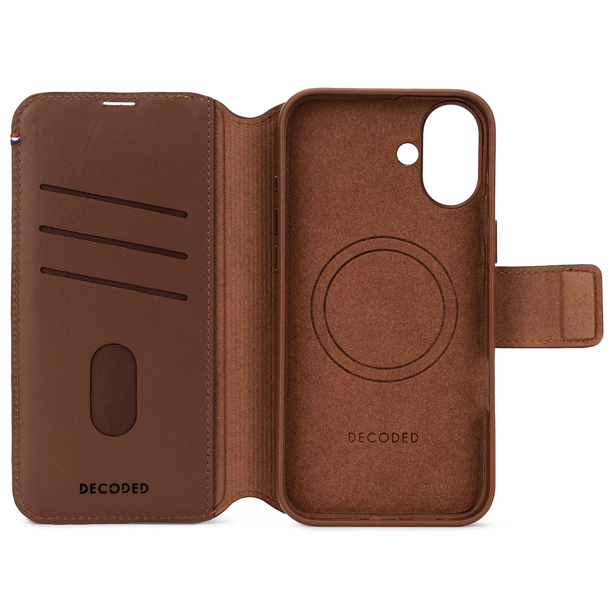 Decoded Leather Detachable Wallet Do Iphone 16magsafe Brazowy