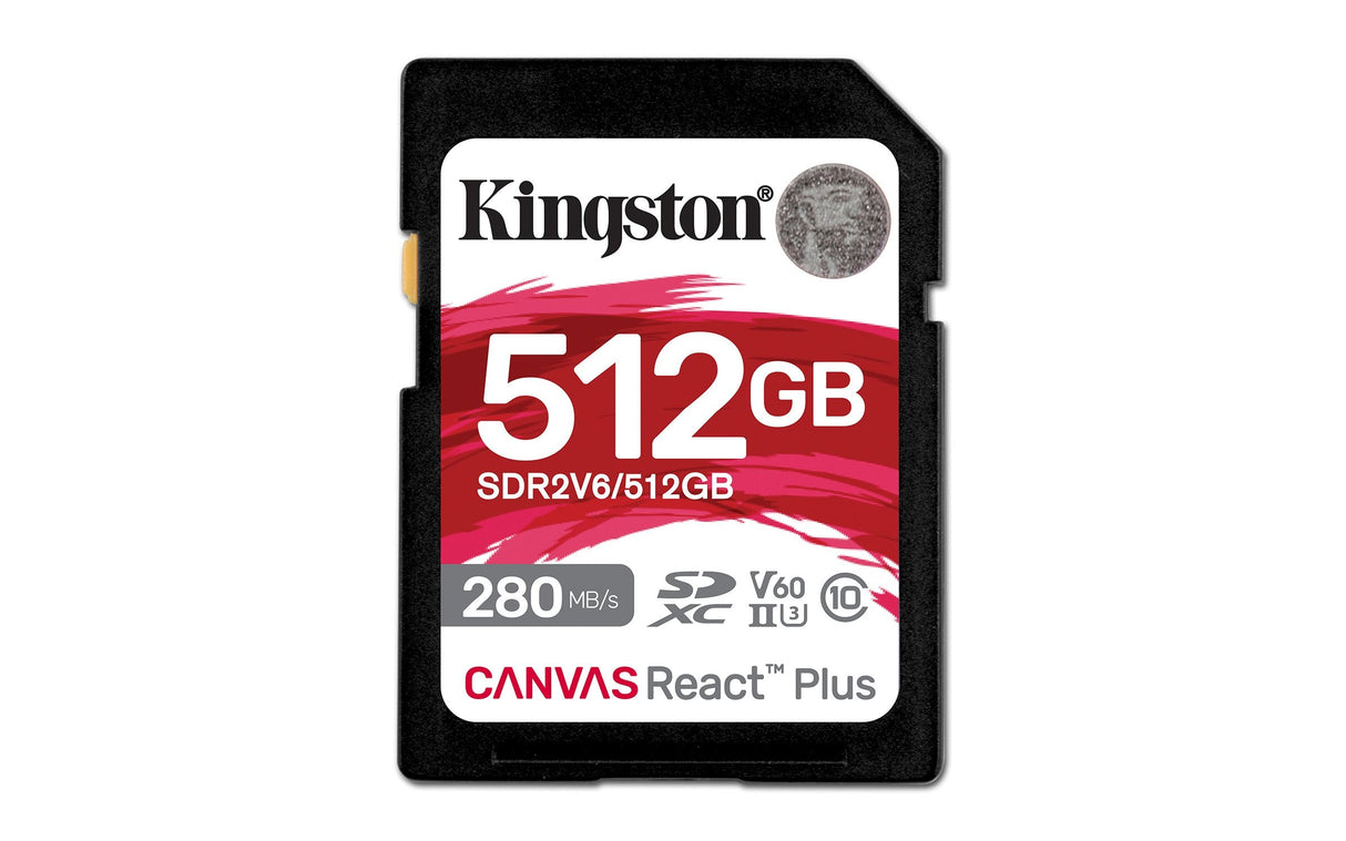 EAN 0740617340570 - Kingston Technology Canvas React Plus 512 GB SDXC UHS-II Clase 10 imagen 1