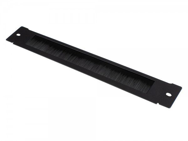 Bürstenleiste 380 Mm X 57 Mm Für Good Connections® 19" Wandgehäuse Flat-Pack (Gc-Rfxxxs), Tiefschwarz (Ral9005)