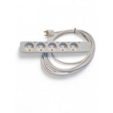 Edb StikdSe Med 5 Udtag,  Hvid, 5,0m Ledning